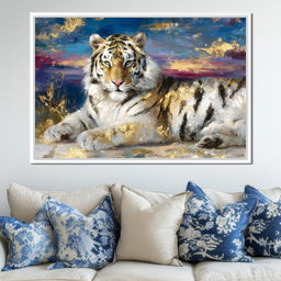 Golden Dawn Tiger Reverie - Neal Hackett - NicheCanvas