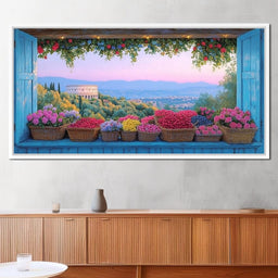 Tuscan Garden Splendor Vista - NicheCanvas