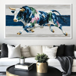 Charging Bull Color Fusion - NicheCanvas