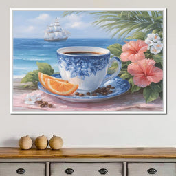 Seaside Morning Tranquility Coffee - NicheCanvas