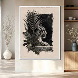 Feline Watch Over Stone Wall - NicheCanvas