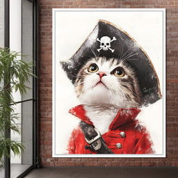 Feline Pirate Adventure - NicheCanvas