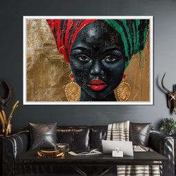Nubian Grace in Gold Essence - Sakeem Gibbs - NicheCanvas