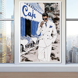 Espresso Break on the Boulevard - NicheCanvas