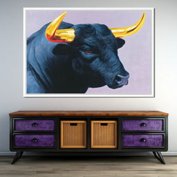 Golden Horns of Strength - NicheCanvas