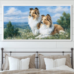 Pastoral Collie Companions - NicheCanvas