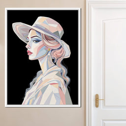 Lady in Pastels - TooplesArt - NicheCanvas