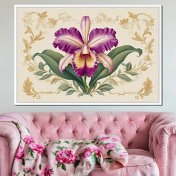 Regal Orchid Botanical Grace - NicheCanvas