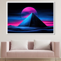 Pyramid of Neon Skies - TooplesArt - NicheCanvas
