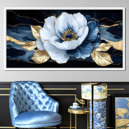 Golden Petals Midnight Harmony - NicheCanvas