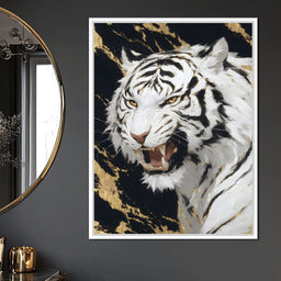 Fierce Aura Golden Roar - NicheCanvas