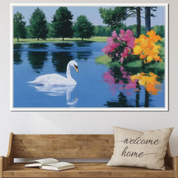 Swan Lake Reflections - NicheCanvas