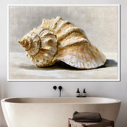 Tidal Rhythms of Coastal Shell - NicheCanvas