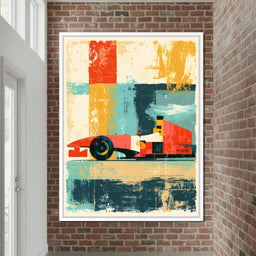 Grand Prix Abstract Motion - NicheCanvas