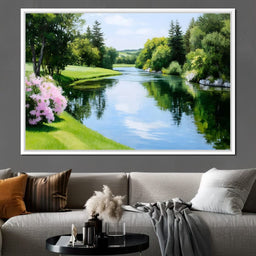 Whispering Meadows Reflection - NicheCanvas