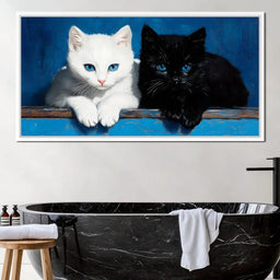 Eyes of Feline Wonder - NicheCanvas