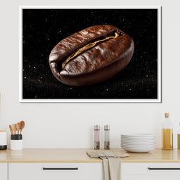 Cosmic Coffee Bean Orbit - NicheCanvas