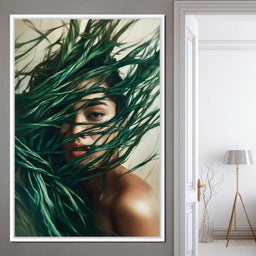 Emerald Enchantment Portrait - NicheCanvas