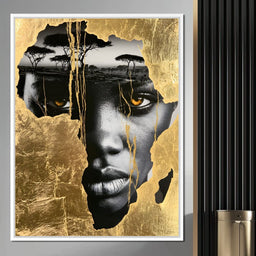 Ancestral Roots Emerging From Gilded Soil - NicheCanvas