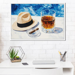 Cigar by the Pool - NicheCanvas