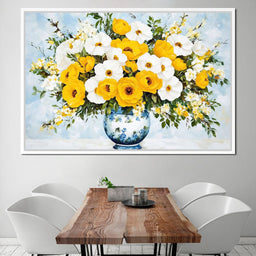 Golden Blossoms Harmonize - NicheCanvas