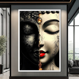 Duality of Tranquil Visages - NicheCanvas