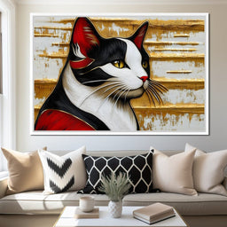 Majestic Feline Stare - NicheCanvas