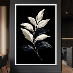 Silent Presence of Pale Leaves - NicheCanvas