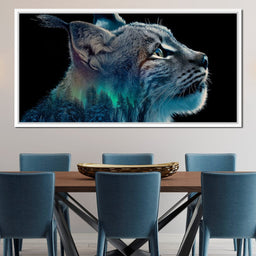 Aurora Lynx Spirit Portrait - NicheCanvas
