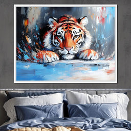 Majestic Tiger Brushstrokes - NicheCanvas