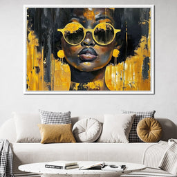 Golden Solitude Statement - Sakeem Gibbs - NicheCanvas