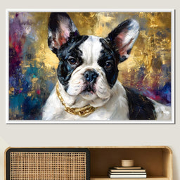 Golden French Bulldog Portrait - NicheCanvas