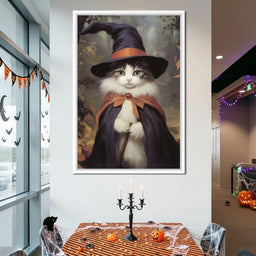 Enchanted Autumn Wizard Cat - NicheCanvas