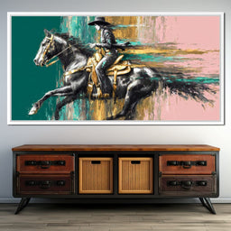 Golden Cowgirl Noir Star - NicheCanvas