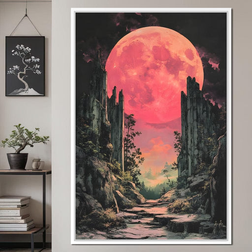 Moonlit Pathway Reverie Canvas Print