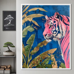 Pink Tiger Tropical Majesty - NicheCanvas