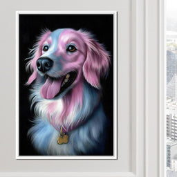 Pink & Blue Golden - NicheCanvas