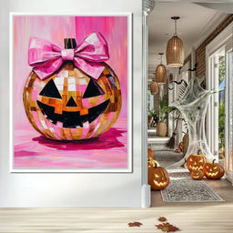 Disco Pumpkin - NicheCanvas