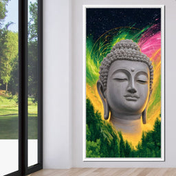 Enlightened Cosmic Buddha Tranquility - NicheCanvas