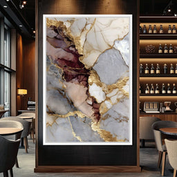 Gilded Marble Rift Elegy - NicheCanvas