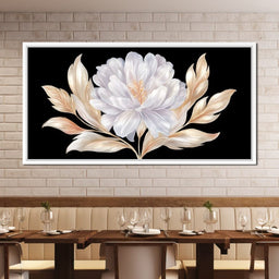 Elegant Ivory Petal Radiance - NicheCanvas