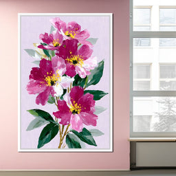 Pink Peony Garden - NicheCanvas