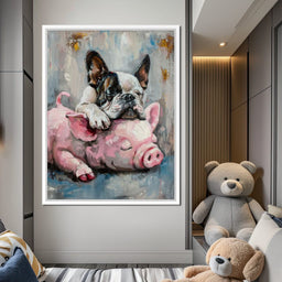 Frenchie Piglet Dreamy Den - NicheCanvas