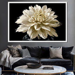 Pale Petals Held Against The Void - NicheCanvas