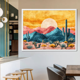 Desert Sunrise Majesty Landscape - NicheCanvas