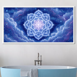 Celestial Lotus Nebula Dance - NicheCanvas