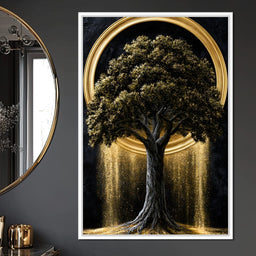 Gilded Roots of Eternal Radiance - NicheCanvas