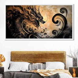 Dragon's Fiery Ascent - NicheCanvas