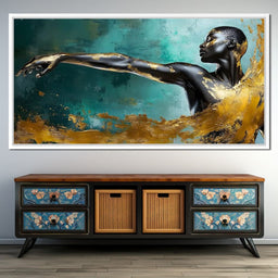 Golden Essence of Movement - NicheCanvas