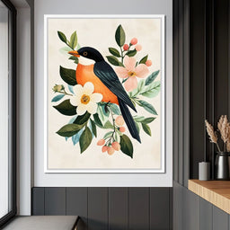 Radiant Songbird Elegance - NicheCanvas